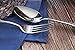 Artaste 56426 Rain 18/10 Stainless Steel Table LARGE SERVING Spoons and Forks Set, of 6 in Each, Silver
