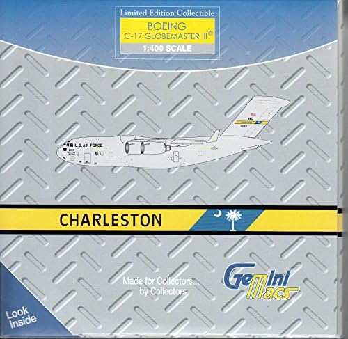 GeminiMac USAF Globemaster C-17 (Charleston AFB) Diecast Aircraft (1:400 Scale)
