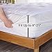 Shilucheng Cooling Mattress Topper, Extra Thick 1200 GSM Down Alternative Fill Washable, Soft Mattress pad for Back Pain, Bed Mattress Topper with 8-21