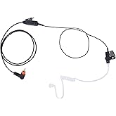 Acoustic Tube Earpiece and Mic for Radios,Compatible with Motorola SL300, SL7550, SL7580, SL4000, SL3500e, TLK100, TLK110