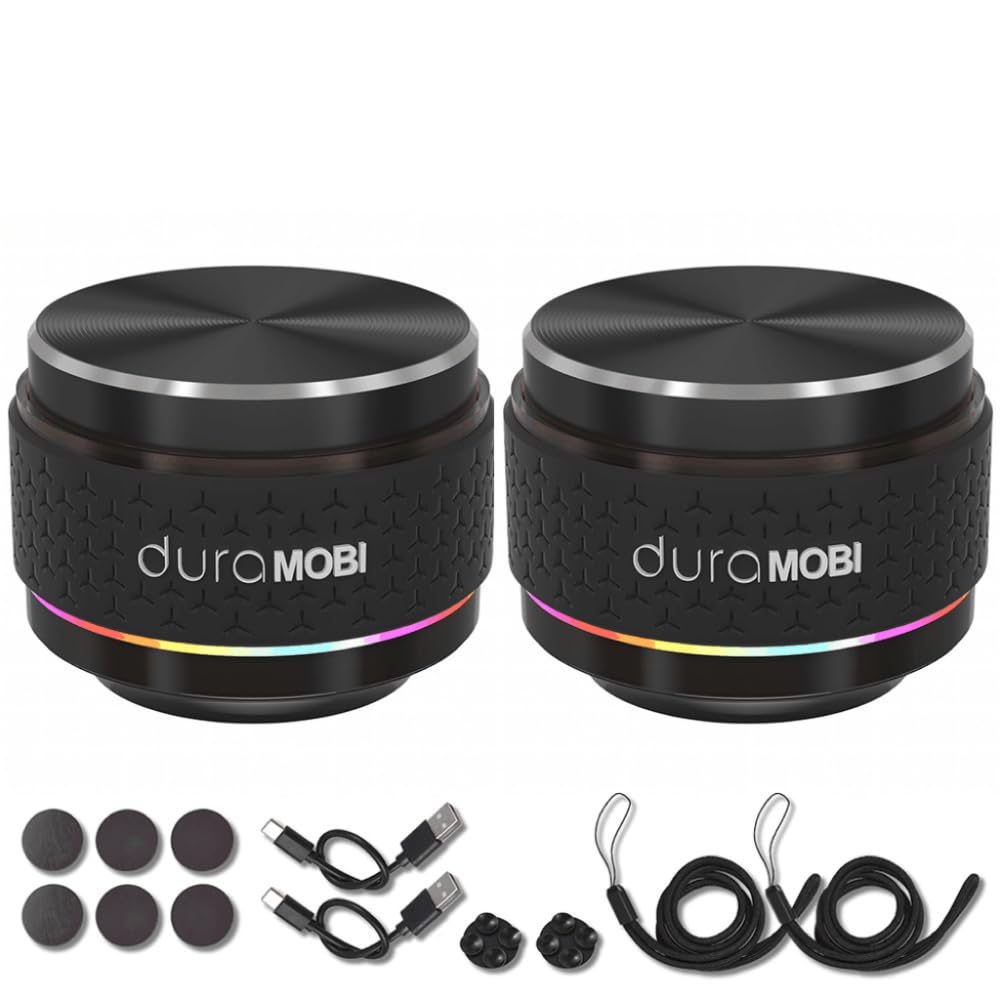 Matybobe duraMOBI Bone Conduction Speaker Smart BT Mini True Wireless Speakers with Stereo Sound LED Lights IP54 Waterproof Small Portable Speaker for Home, Outdoors, Travel