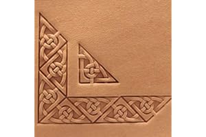 DandS ltd Leather Stamp Tool, Celtic Knot, Professional Steel Craft Tool for Leatherworking, Embossing, Carving & Stamping Leather Projects, Belts Wallets & DIY Projects Compatible with Mallet #257