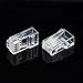 CableCreation Cat6 RJ45 Connectors, 50-Pack Cat6 RJ45 Ends, Ethernet Cable Crimp Connectors UTP Network Plug for Solid Wire and Standard Cable, Transparent