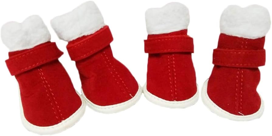 christmas dog booties