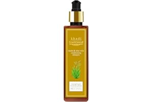 Khadi Traditional Neem & Aloe Vera Conditioning Shampoo – Gentle Herbal Cleanser for Healthy Scalp & Hair, Sulfate-Free, 200 