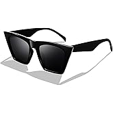 FEISEDY Vintage Square Cat Eye Sunglasses Women Trendy Cateye Sunglasses B2473