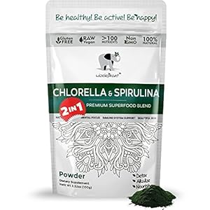 2 IN 1 Chlorella & Spirulina POWDER. Taiwan. Premium Grade. Broken Cell Wall. 100% PURE. Natural Energy & Powerful Detox.