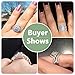 Newshe Jewellery Wedding Rings for Women AAAAA Cz Engagement Ring Set 925 Sterling Silver 3pcs 2Ct White Size 4-13