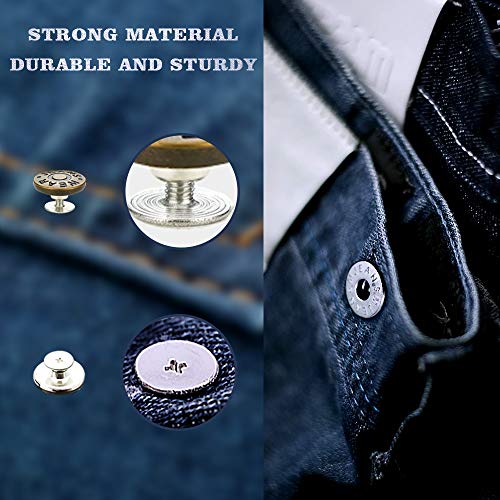 Mixed 24 Sets Replacement Jean Buttons, Combo Copper Tack Buttons