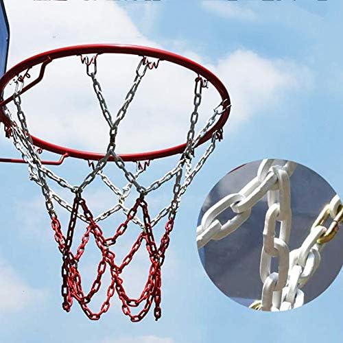 JQL Metal Chain Basketball Net with SHooks Galvanized Basketball