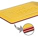 Bellerina Bag Tags. Set of 2. Personalized For Men and Women Full Privacy Cover Yellow