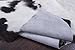 rodeo Genuine Cowhide Rug - Dark Tricolor Leather Hide for Living Room, Bedroom, & Western Home Decor - Natural 6'x8' Real Cowhide Area Rug - Extra Large Size Cowhide Rugs