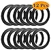 Selizo 12 Pcs Black Whiteboard Gridding Graphic Tape, 3mm Width
