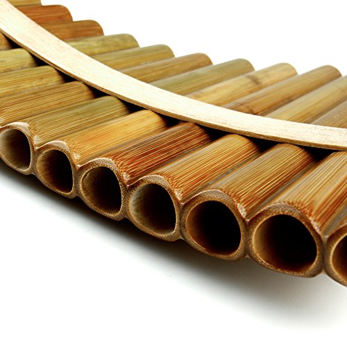18 Pipes Pan Flute F Key Chinese Traditional Musical Instrument Pan Pipes (Left Hand) - Thumbnail 5