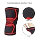 711TEK Knee Sleeve, Knee Brace for Joint Pain and Arthritis Relief, Improved Circulation Compression - Wear Anywhere(Orange-XL-2Pcs)
