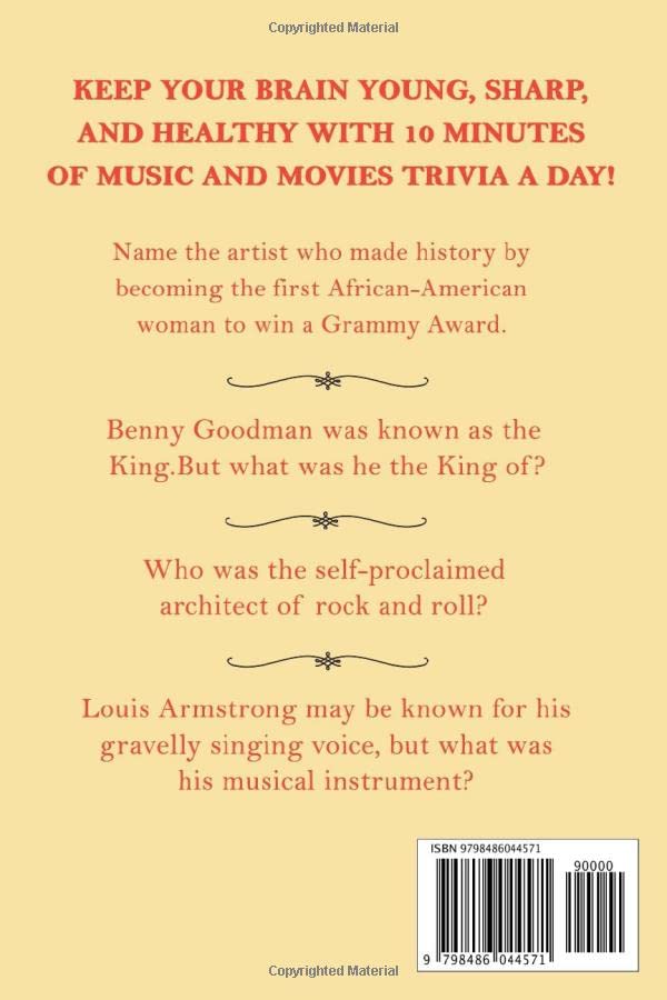 Trivia for Seniors: Music and Movies Edition (Senior Brain Workouts) - Image 3