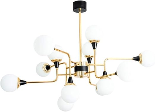 Candelabros modernos, 12 luces Lámpara de techo Accesorio Sala Comedor