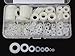 480 Pcs White Nylon Flat Washer Assortment Kit for M2 M2.5 M3 M4 M5 M6 M8 M10 Screw Bolt