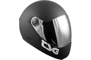 TSG - Pass Pro Full-face Helmet w/Two Visors | Performance Helmet for Downhill Skateboarding, E-Skating, E-Onewheeling, Longboarding | Compact, Aerodynamic | Scratch Proof Visor, Nose Ports, Anti Fog
