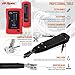 Hi-Spec 9 Piece Network Cable Testing & Wiring Repair Tool Kit. Remote LED Continuity Test Box, Screwdrivers, Cutters & Strippers, Crimper & Krone Punch Down Tool in a Zipper Case