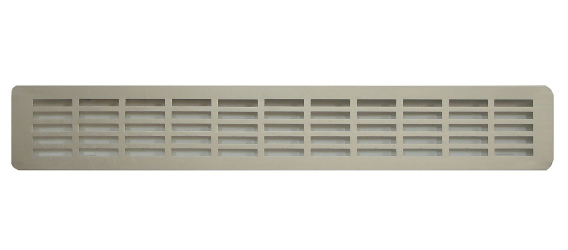 Kitchen Worktop Aluminium Air Vent 440 x 70 mm, Aluminium Plinth Heat