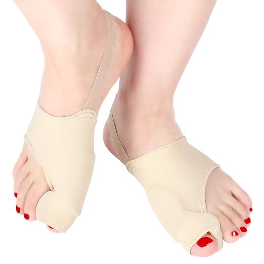 Hallux Valgus Bandage Zehenspreizer Bunion Protektoren Sleeve, Haofy Bunion Corrector mit Rutschfestem Fersenriemen und Gel-P