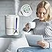 GREEVOO GVH01W Humidifiers Ultrasonic Cool, 3.8L Large Capacity, Waterless Auto Shut-Off, 360° Rotary Mist Outlet, 2 Built-in Ceramic Filter, Ideal for Home & Bedroom & Babyroom & Office, White