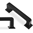 BUKOBYHE 10 Pack 3 Inch Kitchen Cabinet Handles Matte Black Cabinet Pulls Zinc Alloy Drawer Pulls Solid Kitchen Hardware