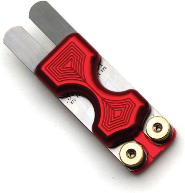 LSM Racing Products FH200R Red Dual Feeler Gauge Holder, Boost Gauges