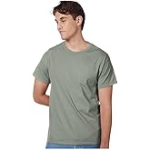 Hanes Authentic Short Sleeve T-Shirt, 100% Pre-Shrunk Cotton, Classic Fit, Tear Away Label, Stonewashed Green, 4XL
