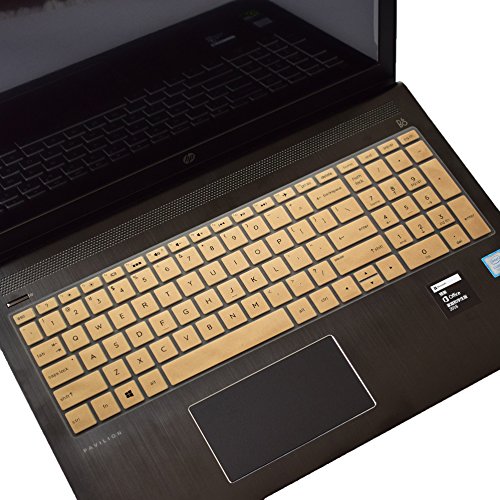 Leze - Ultra Thin Soft Keyboard Protector Skin Cover for 15.6" HP Envy x360 2-in-1 15M-BP011DX 15M-BQ021DX 15M-BP012DX 15M-BP111DX 15M-BP112DX Series Touch-Screen Laptop - Gold