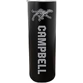 R and R Imports Campbell University Fighting Camels 20 oz Insulated Stainless Steel Skinny Tumbler Black Officially Licensed Collegiate Product