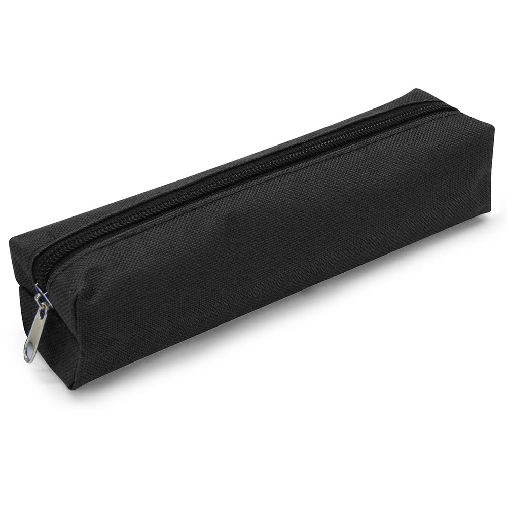 Waytex Rectangle Pencil Case Small Black 18 x 3.5 x 4.5cm