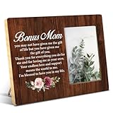 NGAEAK Rustic Bonus Mom Wood Picture Frame - Step