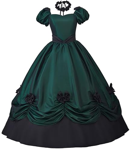 southern belle lace dress ZODICOS Women's Gothic Victorian Rococo Costume Civil War Colonial Ball Gown Dress (Black, XS) : Clothing, Shoes & Jewelry GOOSPRAN Homecoming Dresses for Greek Dance Costume Color:Asian Forest Princess / Queen