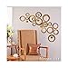 Alrens_DIY(TM) 22pcs Rounds Dots Circles Mirror Surface Crystal Wall Stickers DIY Acrylic 3D Home Decal Living Room Murals Wall Paper Decor adesivo de Parede-4 Colors (Gold)