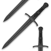 Honshu Polypropylene Training Crusader Quillon Dagger | Virtually Unbreakable Build with a Textured Handle, Measuring 18.5" Overall for Safe Practice
