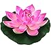 Peach - Floating Water Lotus - Pond Decor Water Lily Foam Flower Artificial Pond Plants 4 Pcs