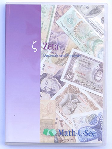 Zeta Decimals and Percents Math.U.See DVD 1608260267 Book Cover