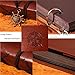 DIY Scrapbook Photo Album Handmade Leather Memory Book 60 Pages for Baby Anniversary Birthday Wedding Travel Graduation Picture (Large Brown Compass)