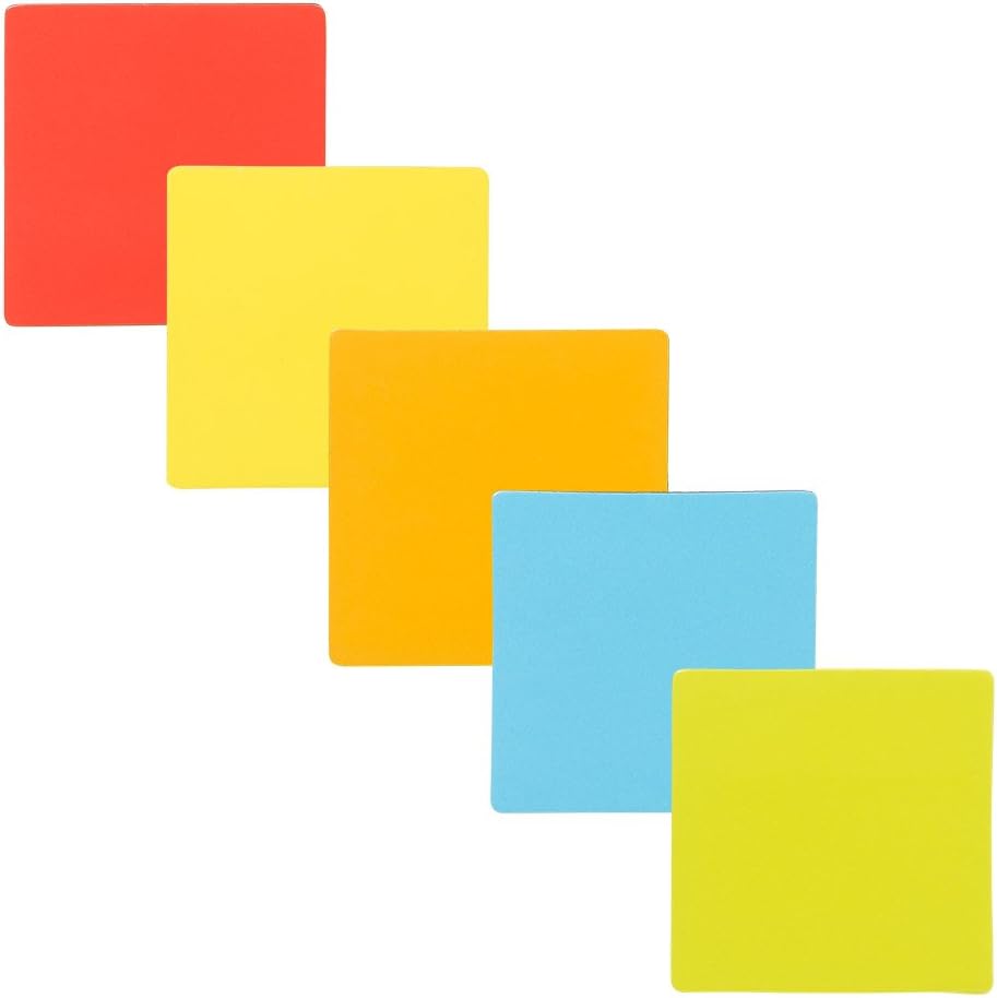 25 Magnetic Notes or Magnetic Sticky Notes 1 x 1 Inch - Mix (5 Colors)