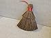 natufi Whisk Brush - Red tie, 100% Pine Handmade, 8 Inch, Easily Cleans Car Mats and Table Dinner