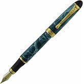 Jinhao X450 Fountain Pen Blue Sky Color Classic Design, Medium Nib with Pen Pouch &amp; Ink Refill Converter Set