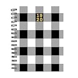 Classic Black Plaid Medium Daily Weekly Monthly 2019 - 2020 Planner: July 2019 - June 2020 (Academic by 