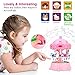 Zooawa Carousel Music Box, Merry Go Round Electronic Musical Rotating Toy with 3 Modes & Animal Sound - Pink