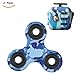 Evermarket Fidget Toy Set of Tri-Spinner and Fidget Cube Camouflage,Anxiety Attention Stress Relief for Children & Adults,Pack of 2 Blue Camo