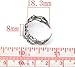 Housweety 20 Silver Tone Adjustable Filigree Ring Settings US 8
