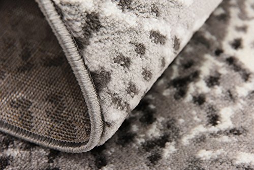 Unique Loom Sofia Collection Dark Gray 9 x 12 Area Rug (9' x 12')