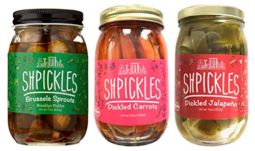 image for Brooklyn Whatever Shpickles Variety 3 Pack - Pickled Brussels Sprouts,
