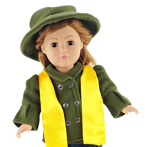 Tailored Jacket and Hat Outfit - 18 Inch Doll Clothes/clothing Fits American Girl and Other 18" Dolls - Plus Acccesories